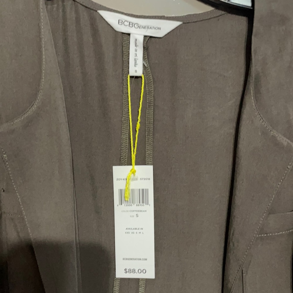 Grey BCBG long vest